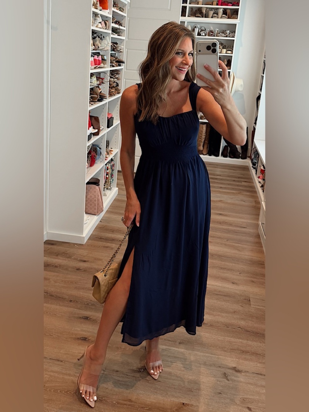 Midi slit dress